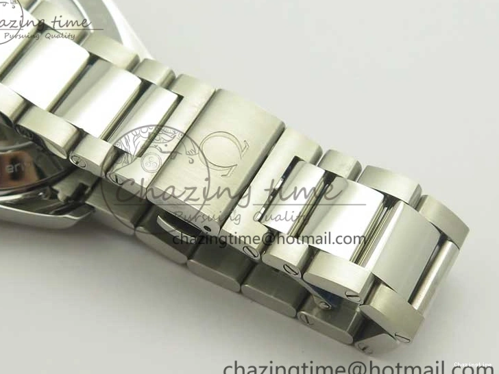 0307 Aqua Terra 150M SS VSF 1:1 Best Edition White Textured Dial Silver Markers on SS Bracelet A8500 Super Clone Chic 8041